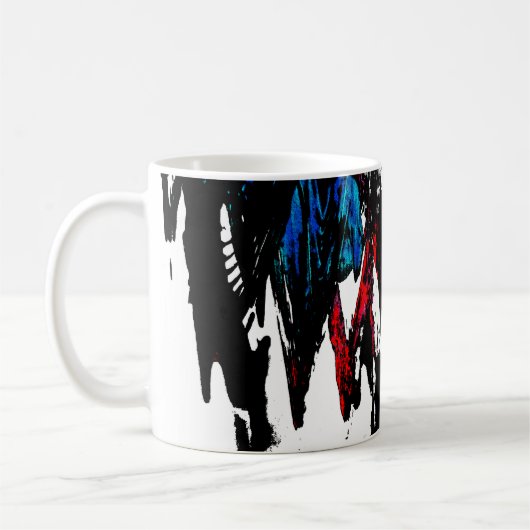 色付き波 コーヒーマグカップ (左)