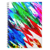 色付き波 ノートブック (正面)