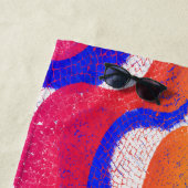 色付き波 ビーチタオル (インサイチュ)