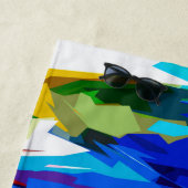 色付き波 ビーチタオル (インサイチュ)