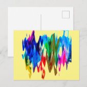 色付き波 ポストカード (正面/裏面)