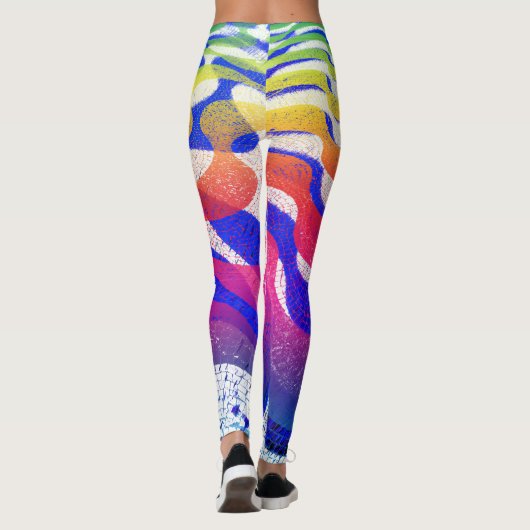 色付き波 レギンス (裏面)