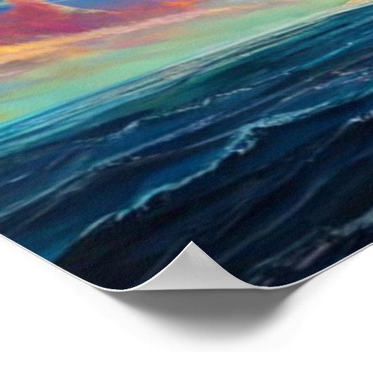 色付き海 ポスター (角)