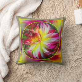 色付き渦巻きフレーム独自の写真を作成 クッション