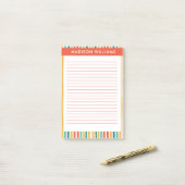 色付き線注記 ポストイット (デスク上)