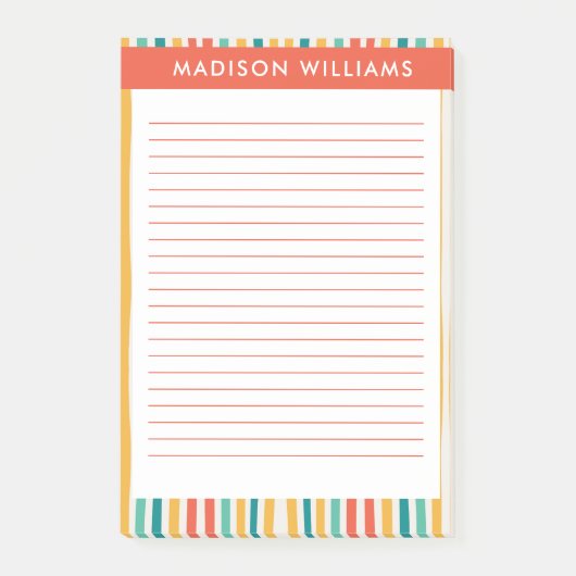 色付き線注記 ポストイット (正面)