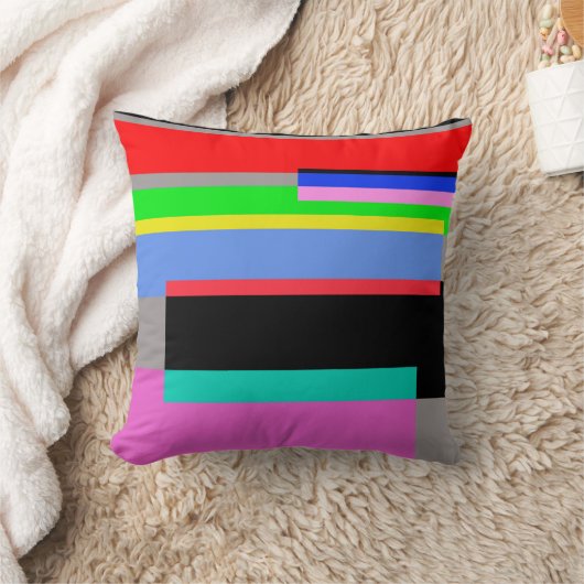 色付き線 クッション (ブランケット)