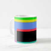 色付き線 コーヒーマグカップ (正面左)