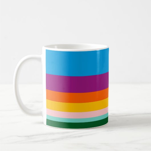 色付き線 コーヒーマグカップ (左)