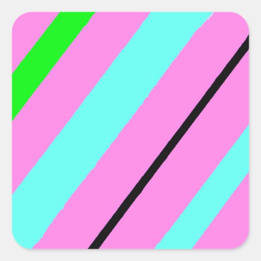 色付き線 スクエアシール (正面)