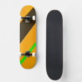 色付き線 スケートボード (正面)