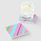 色付き線 ストーンコースター (横)