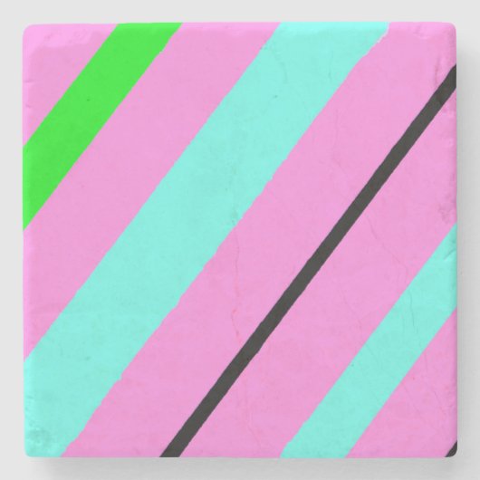 色付き線 ストーンコースター (正面)