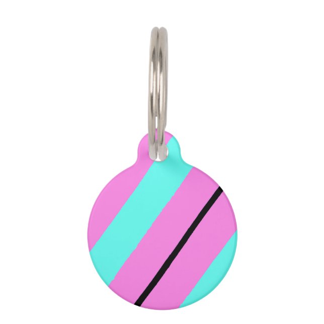 色付き線 ペット　ネームタグ (正面)