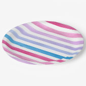 色付き線 ペーパープレート (アングル)