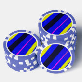 色付き線 ポーカーチップ (積み重ね)