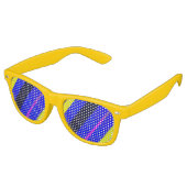 色付き線 レトロサングラス (アングル)