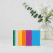 色付き線 名刺 (スタンド正面)