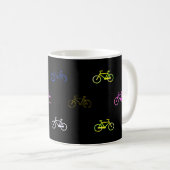 色付き自転車 コーヒーマグカップ (正面右)