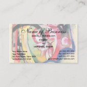 色付き花(抽象芸術型枠)by Franz Marc 名刺 (正面)