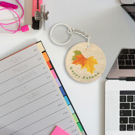 色付き葉キーチェーン キーホルダー