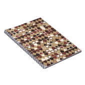 色付き要素を含む幾何学的パターン，抽象芸術 ノートブック (右側)