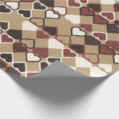 色付き要素を含む幾何学的パターン，抽象芸術  ラッピングペーパー (角)