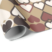 色付き要素を含む幾何学的パターン，抽象芸術  ラッピングペーパー (ロールコーナー)