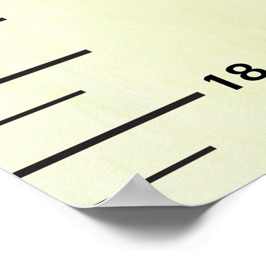 色付き足パステル成長図お子様の名前を追加 ポスター (角)