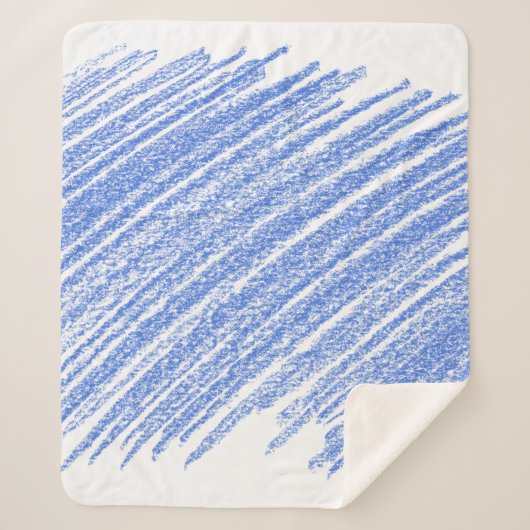 色付き鉛筆のスクラッチをハッチングする シェルパブランケット (正面)