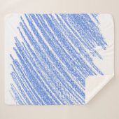 色付き鉛筆のスクラッチをハッチングする シェルパブランケット (正面(横))