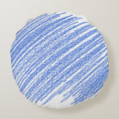 色付き鉛筆のスクラッチをハッチングする ラウンドクッション (裏面)