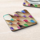 色付き鉛筆の虹 コースター (左側)