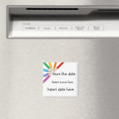 色付き鉛筆 – 日付を保存するマグネットテンプレート マグネット (インサイチュ (食洗機))