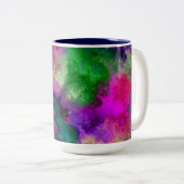 色付き雲 ツートーンマグカップ (正面右)