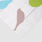 色付き鳥のシルエット 薄葉紙 (詳細)