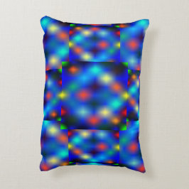 色付き、イメージは青い上のフラップの浮きをシミュレート アクセントクッション