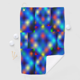 色付き、イメージは青い上のフラップの浮きをシミュレート ゴルフタオル