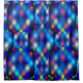 色付き、イメージは青い上のフラップの浮きをシミュレート シャワーカーテン (正面)