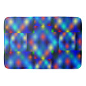 色付き、イメージは青い上のフラップの浮きをシミュレート バスマット (正面)