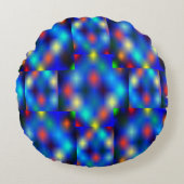 色付き、イメージは青い上のフラップの浮きをシミュレート ラウンドクッション (正面)