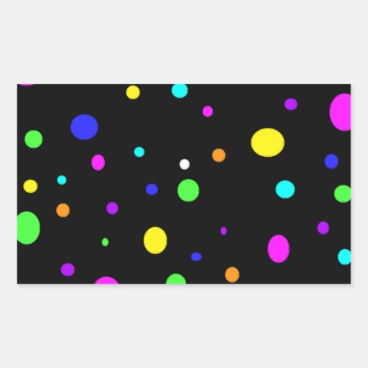 色付きOrbs-rectangleシール 長方形シール (正面)