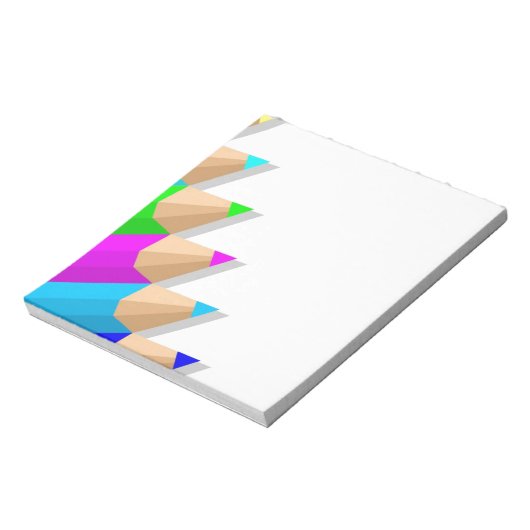 色付きPencilsメモ帳 ノートパッド (回転)