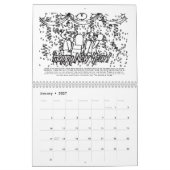 色付けカレンダー カレンダー (1月 2027)