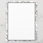 色付けページフローラ両面ステーショナリーシート (正面)