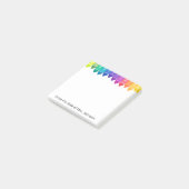 色付カッコいいきクレヨンのポストイットノート ポストイット (アングル)
