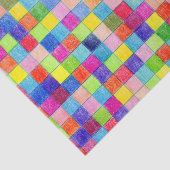 色付カラフルきグラフ紙正方形ティッシュペーパー 薄葉紙 (詳細)