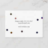 色付コンテンポラリーきドット 名刺 (裏面)