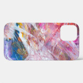 色付数々のきスクラッチ抽象芸術絵画の Case-Mate iPhoneケース (裏面 (横))