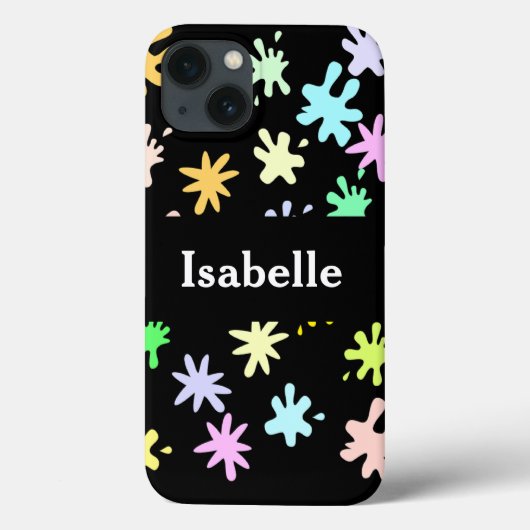 色付数々のきスプラット攻撃ケース Case-Mate iPhoneケース (裏面)